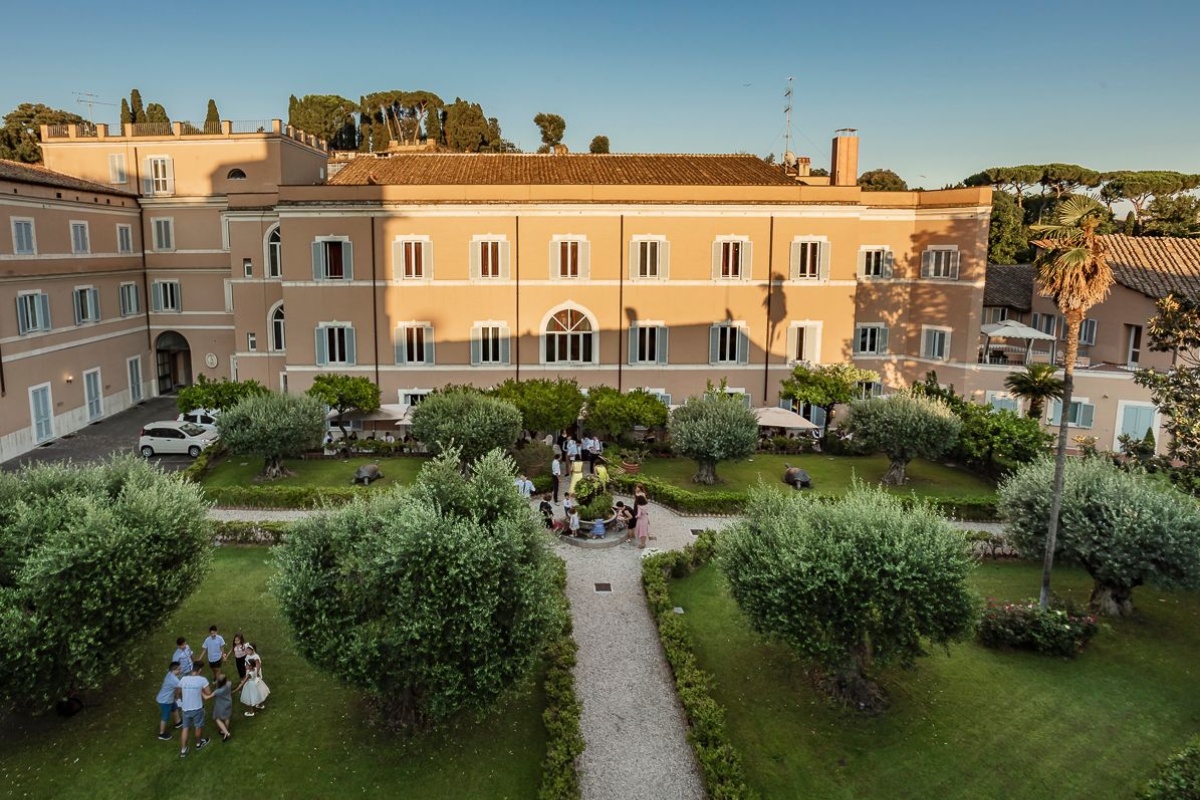Kolbe Hotel Rome - An aerial view of the hotel and grounds.
