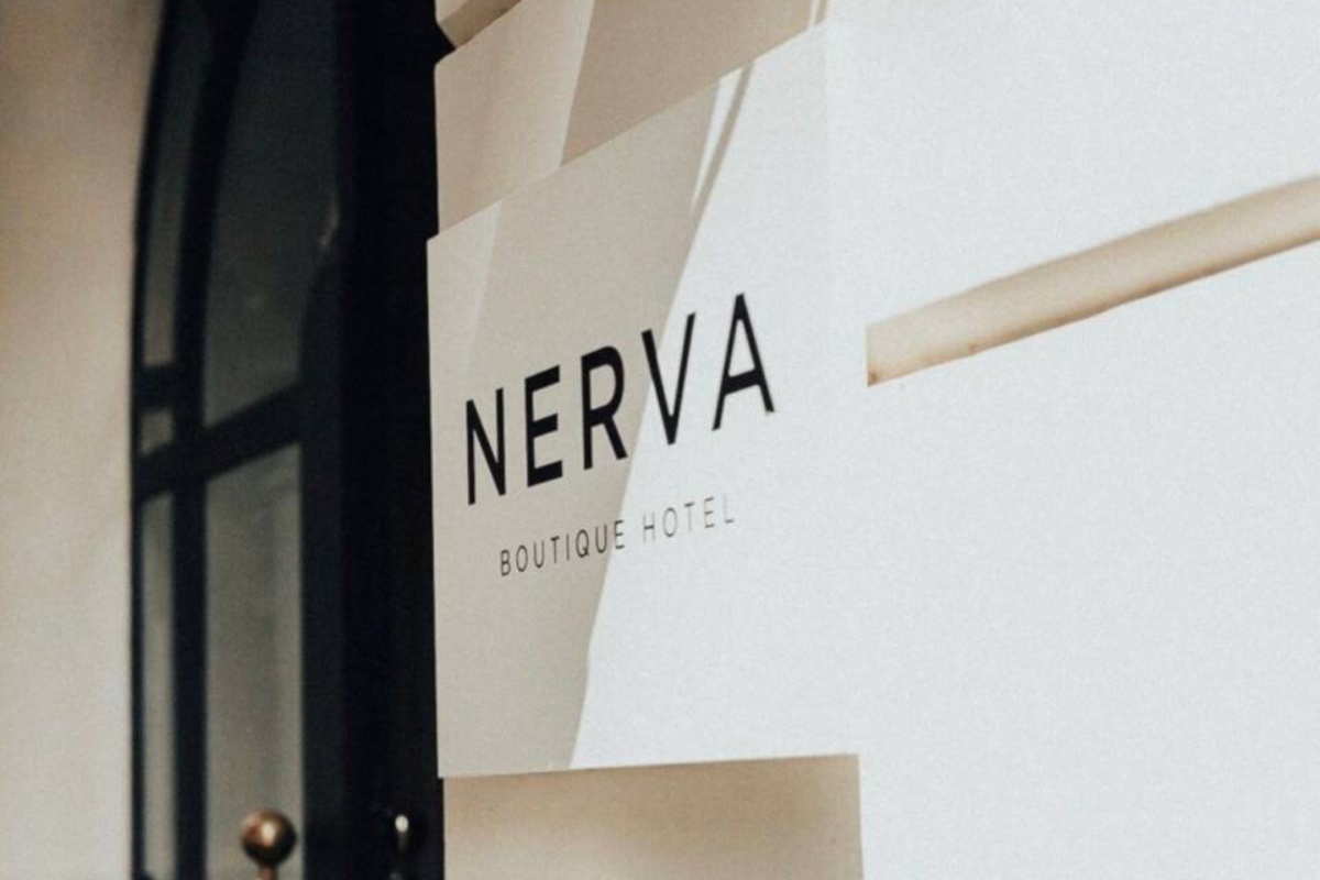 Nerva Boutique Hotel - Exterior entrance door to the hotel.