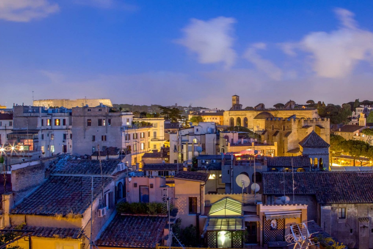 The Inn At The Roman Forum - Rooftop panoramic view of Rome.
