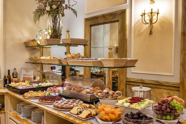 Albergo del Senato - a buffet table with food on it