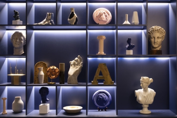 Hotel Balmoral - a shelf with various objects on it