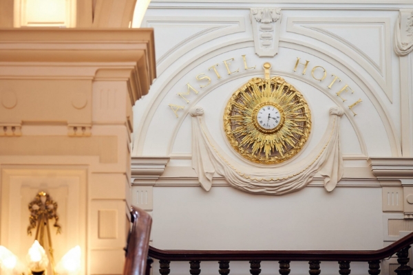 Intercontinental Amstel Amsterdam - a clock on the wall