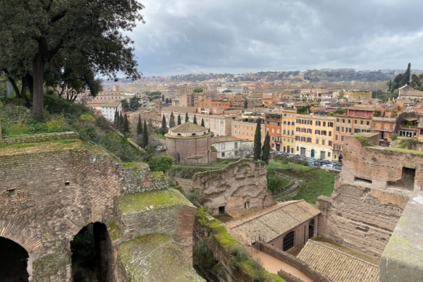 Kolbe Hotel Rome - Roman ruins outside the hotel.