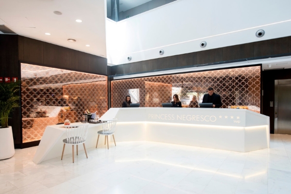 Negresco Princess Hotel - a group of people at a reception desk