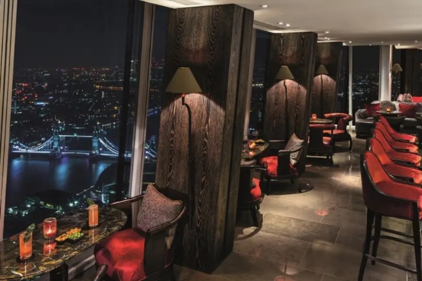 Shangri-La The Shard, London - a room with a view of a city and a river