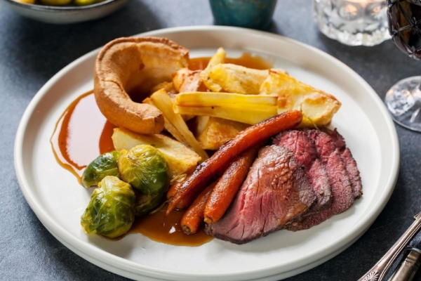 The Clermont, Charing Cross - a plate of food on a table