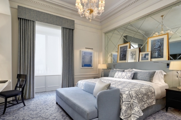 The St. Regis Rome - A luxury hotel room with muted colours.