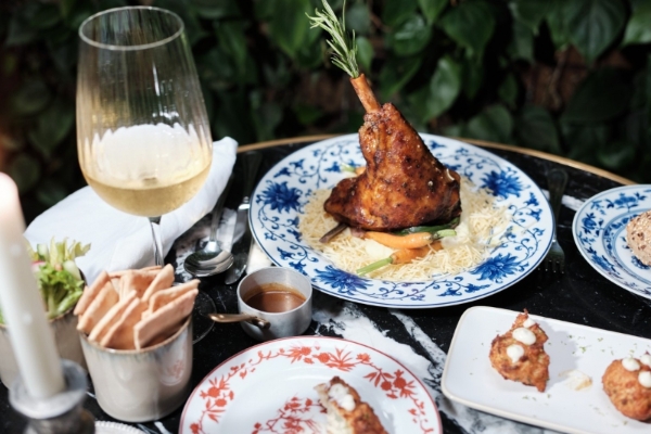 Wittmore Hotel - a plate of food on a table